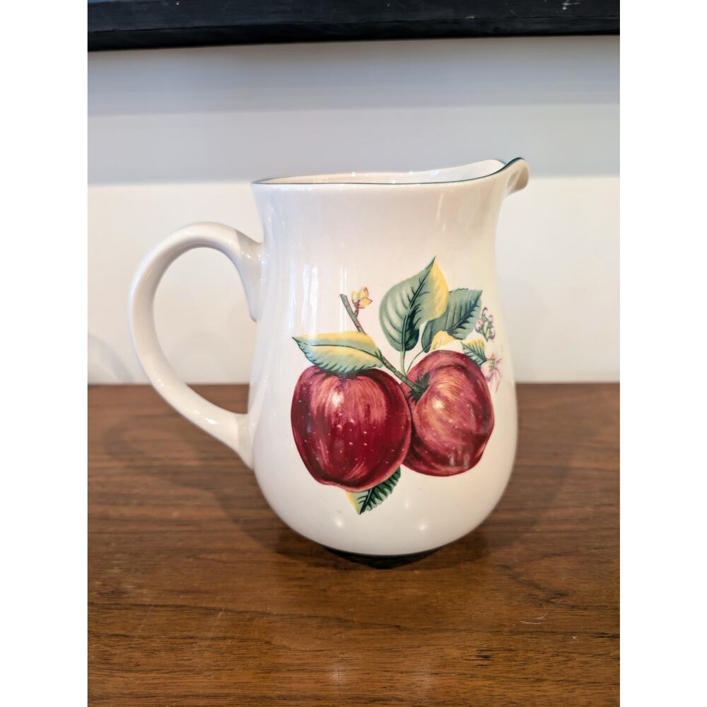 Vintage China Pearl Casuals “Apples” Pitcher – 2 Qt - 8" - Discontinued